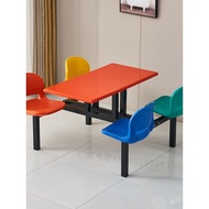 Dining Table and Chairs Fast Food Restaurant Partner Canteen Factory Dining Table School Dining Tabl