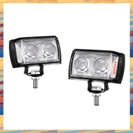 (ZWNA) 2Piece Motorcycle Fog Lights Warning Splash Light 6 Color Fog Lamps LED Spot Light Auxiliary