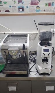 (有片睇，免試機-$800) 一套2件 Nuova Simonelli Musica 意式咖啡機 ＆ Eureka Zenith 65 磨豆機，家用商用均適用，有背燈超靚仔