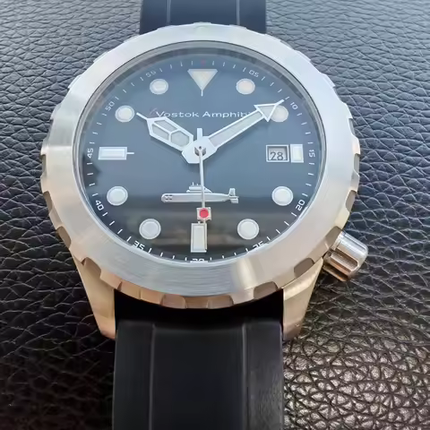 Steel Mechanical Watches Men Diver Automatic Watch Japan Miyota Movement 8215 Vostok Amphibia Wristw