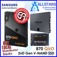 (ALLSTARS : WE ARE BACK / DIY Storage PROMO) (**NEW Update : 870 QVO **) SAMSUNG 870 QVO 1TB / 2TB internal 2.5  SATA3 SSD (MZ-77Q1T0BW) (MZ-77Q2T0BW) (Local Warranty 3years with Local Distributor Eternal Asia)
