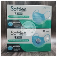 Softies BOX 30pcs/SOFTIES DAILY MASK EARLOOP 3ply/MASK SOFTIES 30 MASK (BOX)/MASK 3 PL