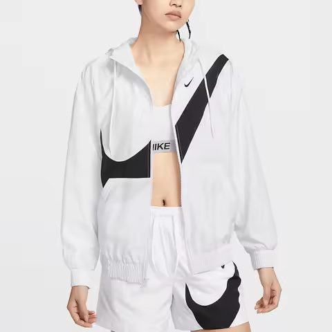 Nike genuine Sportswear Women's Large Logo Woven Jacket HM8972-100