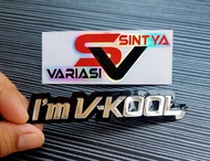STICKER EMBLEM IM VKOOL sticker IM Vkool  sticker emblem emboss termurah