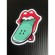 Sticker Lips Skate Red