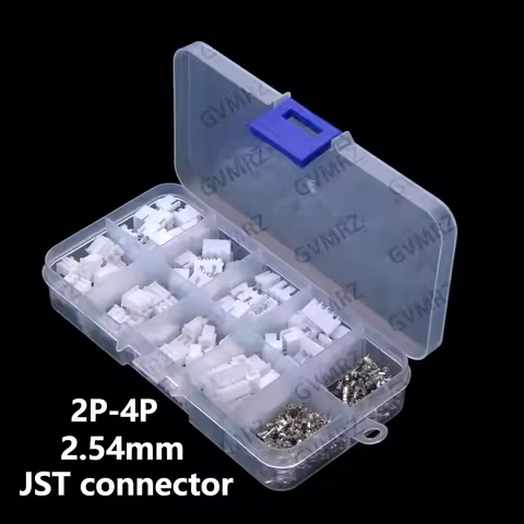 250PCS 2P-4P XH 2.54mm pitch terminal kit housing pin header XH2.54 2P 3P JST connector 4P