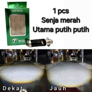 LAMPU LASER RTD H6  M11Z LS10 UTAMA LED MOTOR  2 WARNA SOROT FOKUS JAUH DEKAT KUNING PUTIH DEMON MER