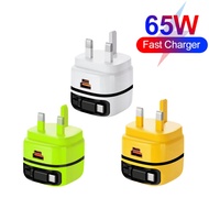 65W Retractable Charger Quick Charge Type C PD Charger USB Charger with QC4.0 Portable Fast Charger 
