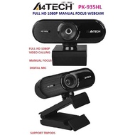 A4Tech PK-935HL Full HD 1080P Manual Focus WEBCAM PC Camera Video Calling Digital Mic Support Tripod