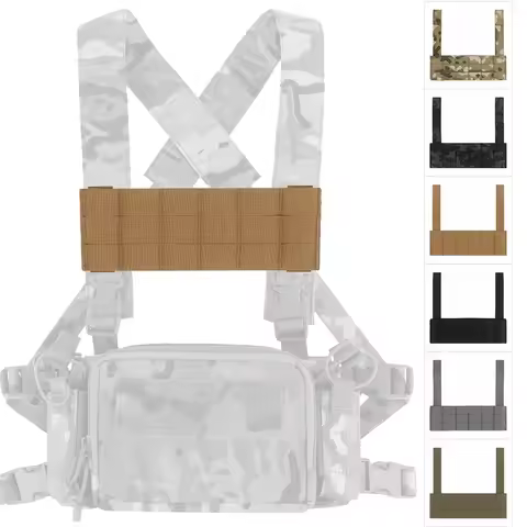 Tactical D3CRM MK3 Chest Rig Bridge MOLLE Panel Placard Phone Holder Platform Hunting Vest Chest Rig