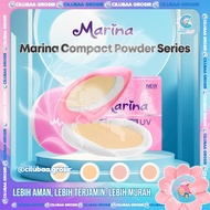Marina Compact Powder UV Brighten Up 12gr || Marina Solid Powder with UV A & UV B Protection Vitamin