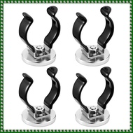 (CEUO) 4PCS Universal Magnetic HooksAnti-Slip Magnetic Mount Hookd for Broom Hanger and Mop Holder G