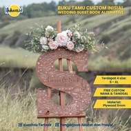 Custom Initial Wedding Guest Book Custom Initial Wedding Guest Book Wedding Guest Book/