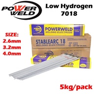 POWERWELD 7018 ELECTRODE LOW HYDROGEN WELDING ROD 2.6MM 3.2MM 4.0MM CARBON STEEL BESI