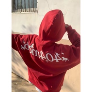 新年套装 2025新年衣服 新年衣服2025 Women's 2026 Chinese New Year Hooded Fleece Jacket - Red