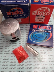 PISTON KIT SEHER SET RING SUZUKI RC100 RC 100 BRAVO JET COOLED TORNADO GX 100 OPER SIZE/OS STANDAR/2