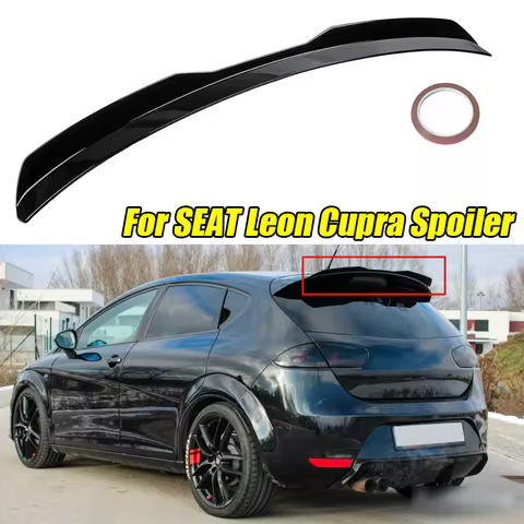 For Seat Leon FR MK4 Cupra Leon Ibiza MK5 6F Mk1 Hatchback Universal Car Rear Roof Spoiler Extention