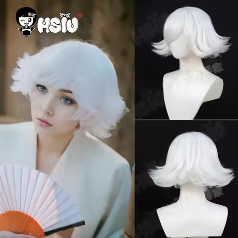 Mizuki Cosplay Wig Fiber synthetic wig「HSIU」Short white Wig+Wig cap Kamisama Kiss Hajimemashita Love