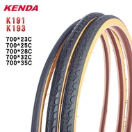 Kenda Bicycle Tire 700C 700x23C 25C 28C 32C 35C Ultralight Yellow Side Tyre Low Resistance Pneu Bici