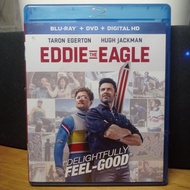 DVD and Blu-ray bluray bd original Eddie The Eagle Indonesian text Hugh Jackman Taron Eton