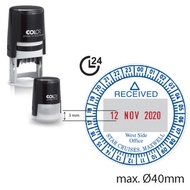 COLOP SELF-INKING ROUND DATER STAMP | R40D | R40D/12H I R40D/24H I COP BULAT BERTARIKH 12 JAM 24 JAM