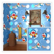 10M Center Waterproof and Best Doraemon Polka Dot Wall Sticker Wallpaper