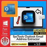 SysTools Outlook Email Address Extractor 5.0 - Extract Email Addresses from Outlook to Multiple Form