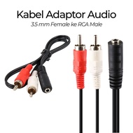 3.5 mm Female to RCA Male HiFi Audio Adapter Cable 40 cm