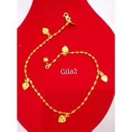 Bangkok gold anklet exactly Cop 916