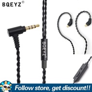 BQEYZ สายหูฟัง HiFi สายหูฟังโทรศัพท์อัปเกรด3.5มม. สายหูฟังสำรอง0.78มม. ชุดหูฟังเชื่อมต่อ2Pin สายเคเบ