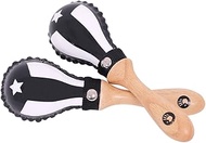 5d2 Percussion Puerto Rico Black Flag Mini Maracas – Compact Handheld Maracas, Lightweight Percussio