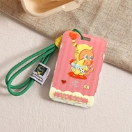 Pink Starman Card Holder Meal Card Bus Subway Access Control Workplate ID Protective Case Bag Anti-L