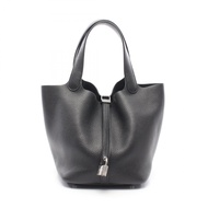【二手】愛馬仕 HERMES 手提包 Picotin Lock MM 黑色 其他 Picotin Lock MM 黑色 女士二手 A