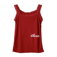 IVLOVE - Tanktop Wanita Jumbo Renda Big Size 3L/XXL / Camisol Renda Jumbo Super Soft / Tangtop Singl