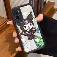 HP Casing OPPO A36 OPPO A76 OPPO A96 Case Casing Cute Cartoon Pattern HP Casing Mirror Casing Silico