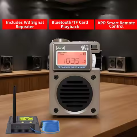Multi-functional Full-band Radio With Signal Repeater Portable Full Band Radio Broadcast Reception M