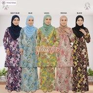 FENGTENG- | Kurung Printed MYLERIE | Material Moss Crepe Ironless | Kain A