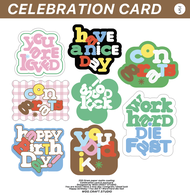 WGG CRAFT STUDIO | โปสการ์ดอวยพรวันเกิด Happy birthday Congrats และอื่นๆ (Celebration Card)