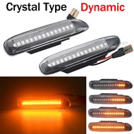 2pcs Sequential Flashing LED Turn Signal Side Marker Light For BMW 3 Series E46 Sedan Coupe Wagon Co