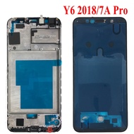 For Huawei Y6 2018 Front Frame Middle Mid Bezel Housing Honor 7A Pro Faceplate Chassis Y6 Prime 2018 Front Frame