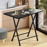 LdgRectangular Folding Table Dining Table Writing Desk Bedside Home Table Dining Rental Room Bedroom Small Table Rental
