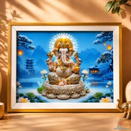Modern Crystal Wall Art With Frame 24.5cm x 34cm Elegant Home Decor Picture for Living Room Office