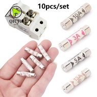 QIUJU 10Pcs Ceramic Fuse Electrical Accessories 3-13A Mains Plug British Plug