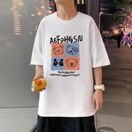 Cod New Style Loose Trendy Simple Sleeve Hong Kong cod Men t Korean Top Summer Trendy Shirt Half Sho