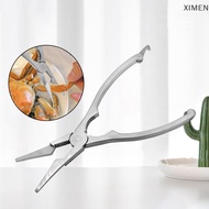 XIMEN 304 thép không gỉ cua vuốt kẹp dễ dàng cua vuốt công cụ hộ gia đình lông cua Chân kẹp cua lột