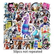 50Pcs/Set Fortnite Stickers Waterproof Stickers Decal for Toys