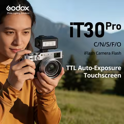 Godox IT30Pro TTL Mini Camera Flash GN15 HSS 1/8000s 2.4G Wireless Full-Color Touchscreen Built-in B