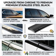High efficiency Car Accessories Black Door Chrome Window Decorative Moulding Trim Strip  for Mercede