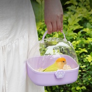 Outdoor parrot cage  Portable birdcage Transparent outdoor budgie cage for viewing and display