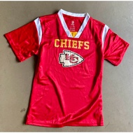 Kansas city CHIEFS women's t-shirt shoulder strip
